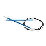 Спицы круговые "Zing" 4мм/150см, сапфировый (синий), KnitPro, 47209