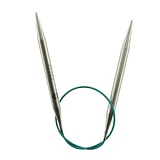 Спицы круговые укороченные "Mindful" 7мм/40см, нержавеющая сталь, серебристый, KnitPro, 36065