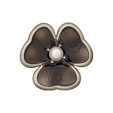 Пуговица на ножке, размер 23мм, металл, серебристый, Union Knopf by Prym, U0453694023082501-10