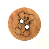 Пуговица, размер 15мм, дерево, Dill, 231605/15-20