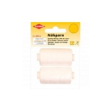 Нитки швейные универсальные, длина 50м, 100% полиэстер, белый, 2шт в упаковке, Kleiber, 922-23