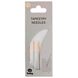 Иглы ручные для шитья пряжей, круглый наконечник, размер 1,35*54,5мм (№ 17), сталь, Tulip, AC-038e