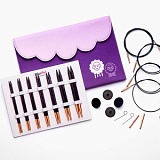 Набор спиц съемных "Jadore Cubics", длина 13см, 7 размеров, KnitPro, 19301