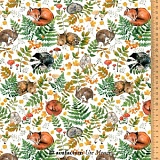 Ткань "Спящие животные", ширина 145см, 100% хлопок, Acufactum Ute Menze, 3523-832