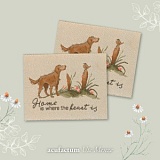 Заплатка "Home is where your heart is" /Дом там, где твое сердце/ 40*50мм, Acufactum, 35396