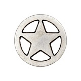 Пуговица на ножке "Звезда", размер 23мм, серебристый, Union Knopf by Prym, U0451676023008301-15