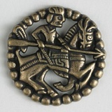 Пуговица, размер 23мм, металл, Dill, 260823/23-25