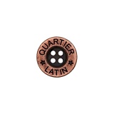 Пуговица с 4 отверстиями, размер 20мм, красный, Union Knopf by Prym, U0023108020087101-30