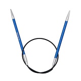 Спицы круговые укороченные "Zing" 4мм/40см, сапфировый (синий), KnitPro, 47069