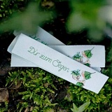 Этикетка тканая "Dir zum Segen" 20*75мм, 100% полиэстер, Acufactum Ute Menze, 35281