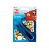 Люверсы, внутренний диаметр 8мм, латунь, золотистый, 24шт в упаковке, Prym, 541375