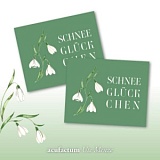 Заплатка "Schneegluckchen" /Снежное счастье/ 40*50мм, 100% полиэстер, Acufactum Ute Menze, 35368